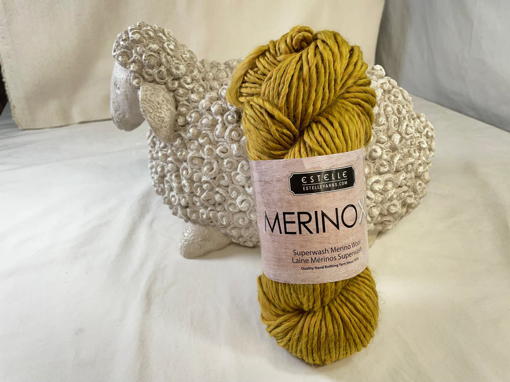 update alt-text with template Estelle - Merino XL - Gold Heather - 61305-Wool-vendor-unknown-Rug Hooking Kit -Rug Hooking Pattern -Rug Hooking -Deanne Fitzpatrick Rug Hooking Studio -Is rug hooking the same as punch needle?