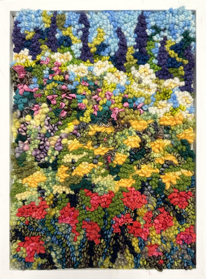 update alt-text with template WAITING LIST: Walking into the Wildflowers In-Person Workshop, May 25, 2024-Workshops-Deanne Fitzpatrick Rug Hooking Studio-Rug Hooking Kit -Rug Hooking Pattern -Rug Hooking -Deanne Fitzpatrick Rug Hooking Studio -Is rug hooking the same as punch needle?