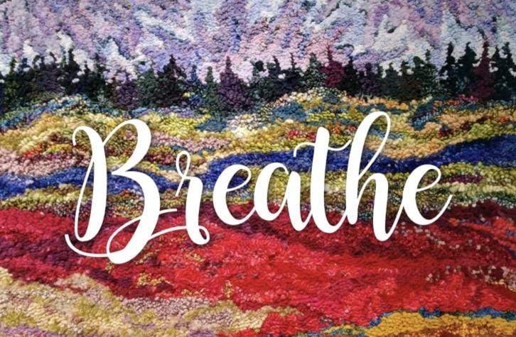 update alt-text with template Greeting Cards - Breathe-Gift Ideas-vendor-unknown-Rug Hooking Kit -Rug Hooking Pattern -Rug Hooking -Deanne Fitzpatrick Rug Hooking Studio -Is rug hooking the same as punch needle?