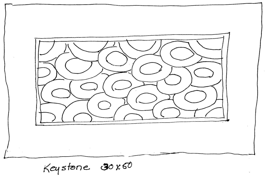 update alt-text with template Keystone - 30" x 50" Rug Hooking Pattern or Kit-Patterns-vendor-unknown-Rug Hooking Kit -Rug Hooking Pattern -Rug Hooking -Deanne Fitzpatrick Rug Hooking Studio -Is rug hooking the same as punch needle?