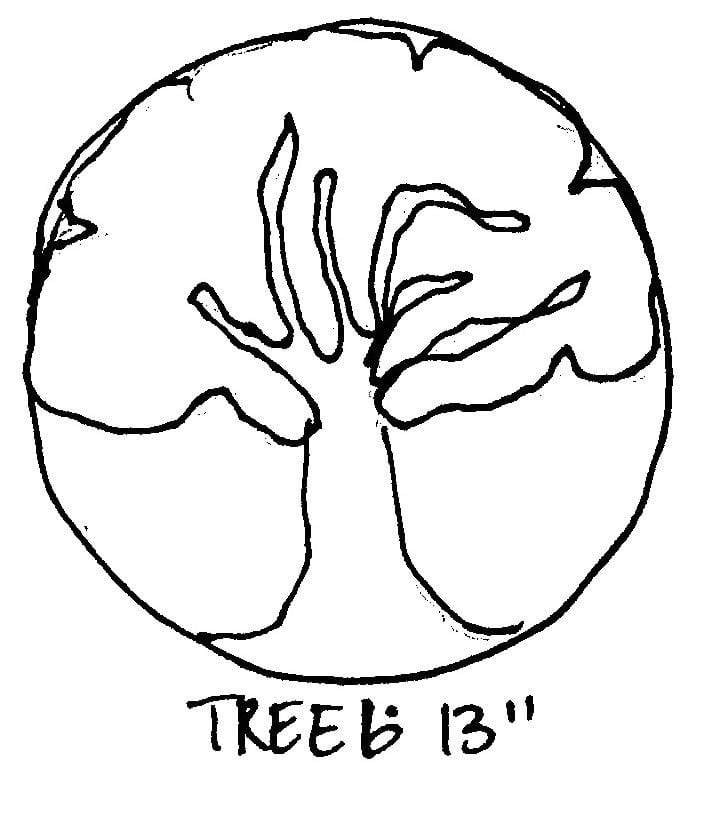Tree #6 - 13 Round Rug Hooking Pattern or Kit – Deanne Fitzpatrick Rug  Hooking Studio