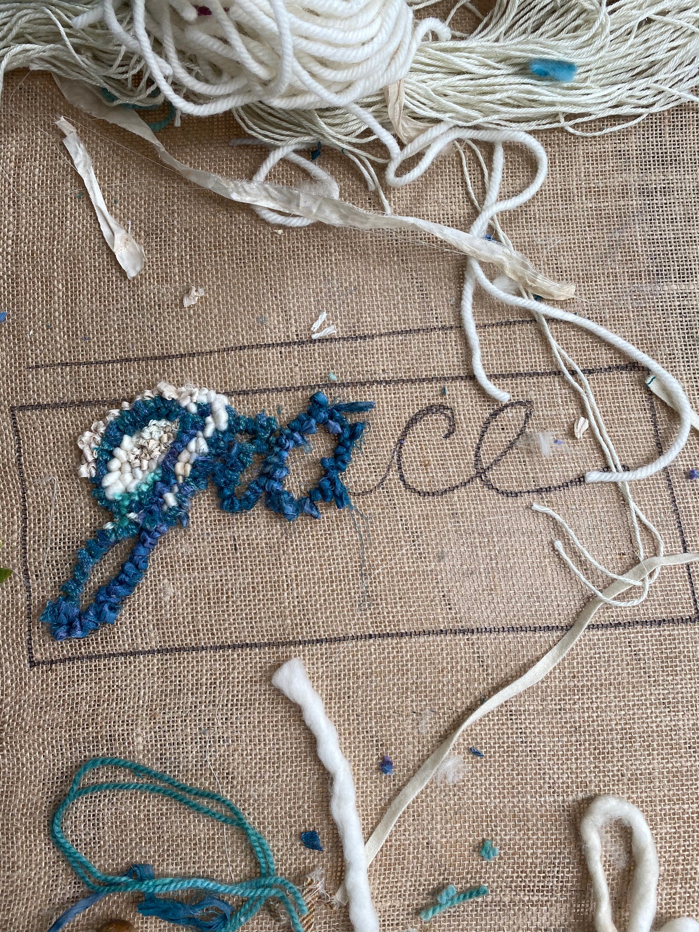 How to do Lettering in Hooked Rugs
