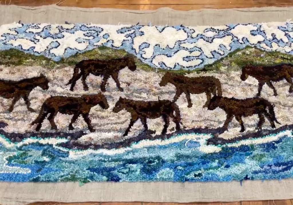 Episode 89 Thursday Live: The sable horse rug comes off the frame.