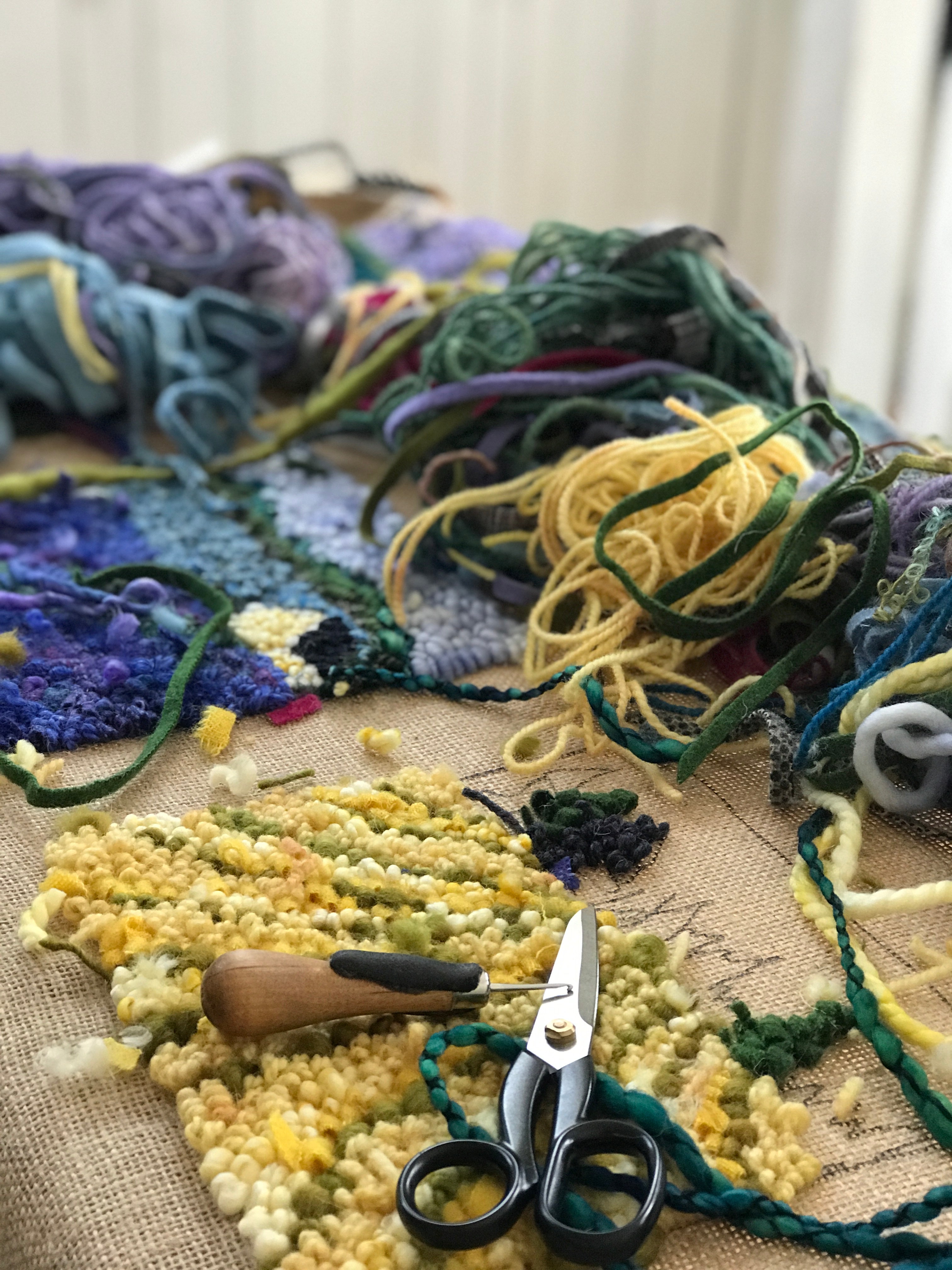 Journal: rug hooking as a meditation