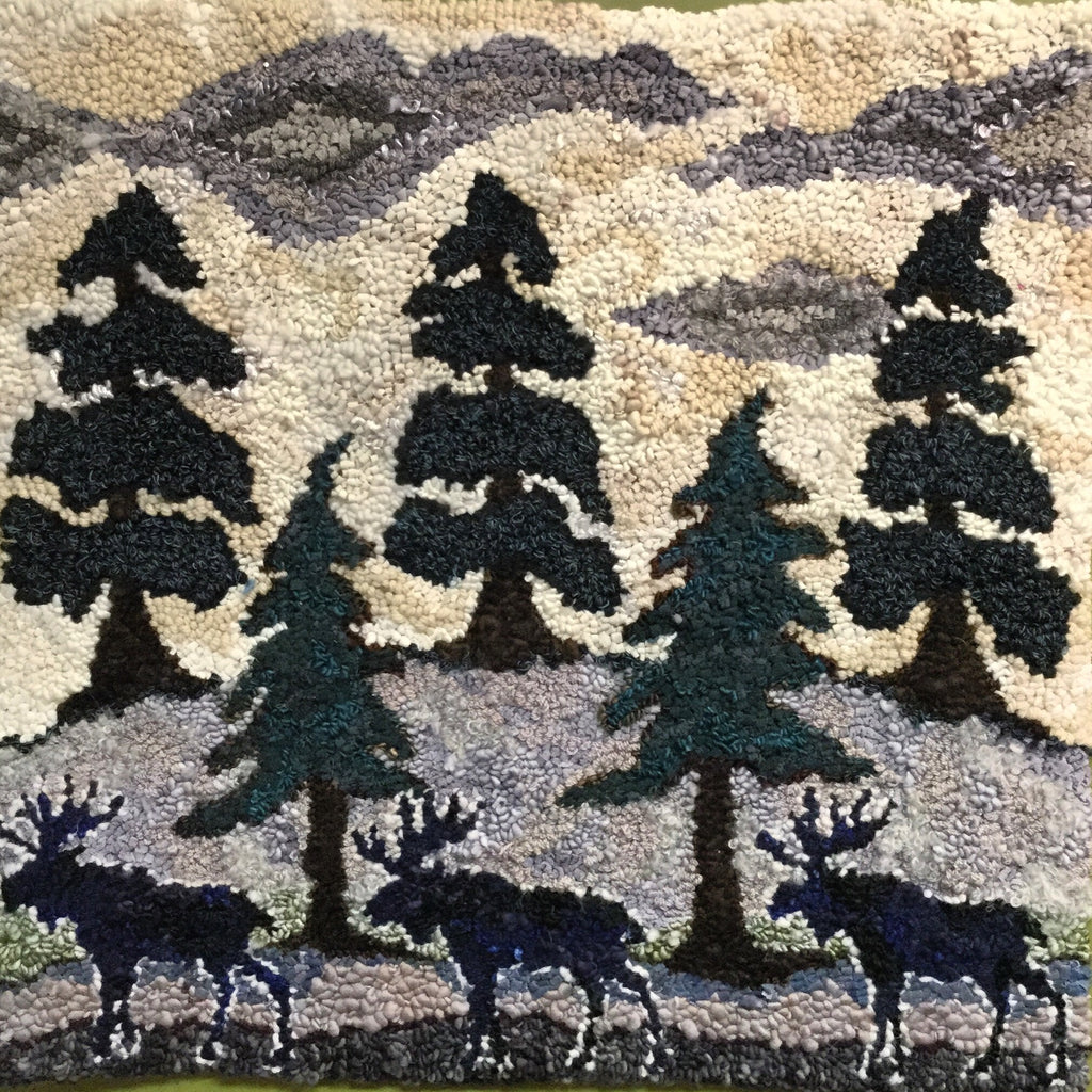 How to Hook a Neutral Sky in Rug Hooking Episode 129, Thursday Live