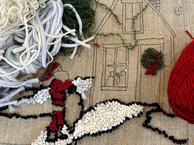 Rug Hooking for the Holidays, Thursday live: Episode 169
