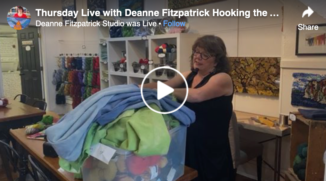 Thursday Live with Deanne: Hooking Backgrounds in Rugs