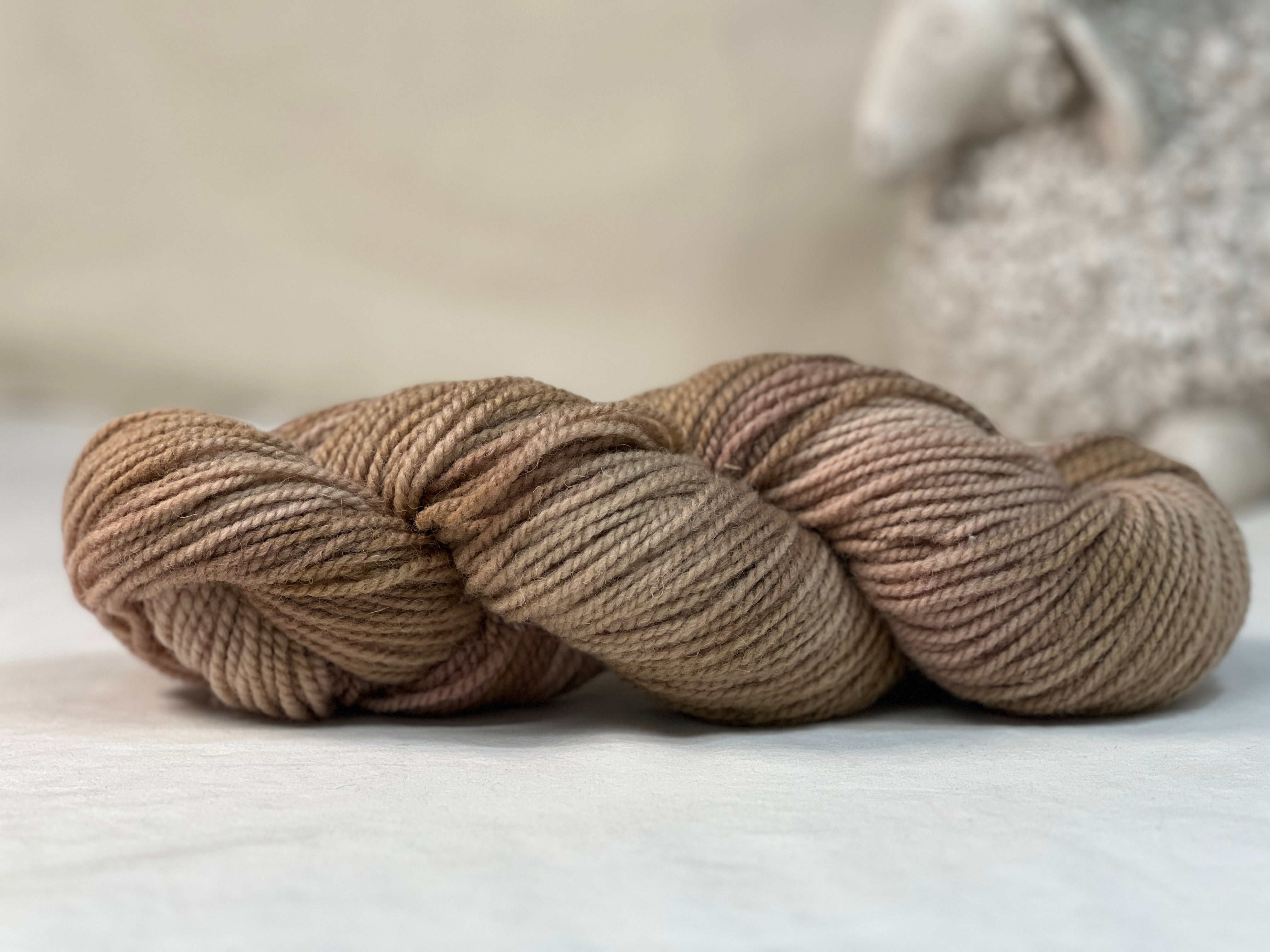 Hand Dyed Yarn - Cliffs and Sand 2 ply