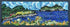 update alt-text with template Blue Water Island 18" x 7" Framed-Deanne Fitzpatrick Rug Hooking Studio-Rug Hooking Kit -Rug Hooking Pattern -Rug Hooking -Deanne Fitzpatrick Rug Hooking Studio -Is rug hooking the same as punch needle?