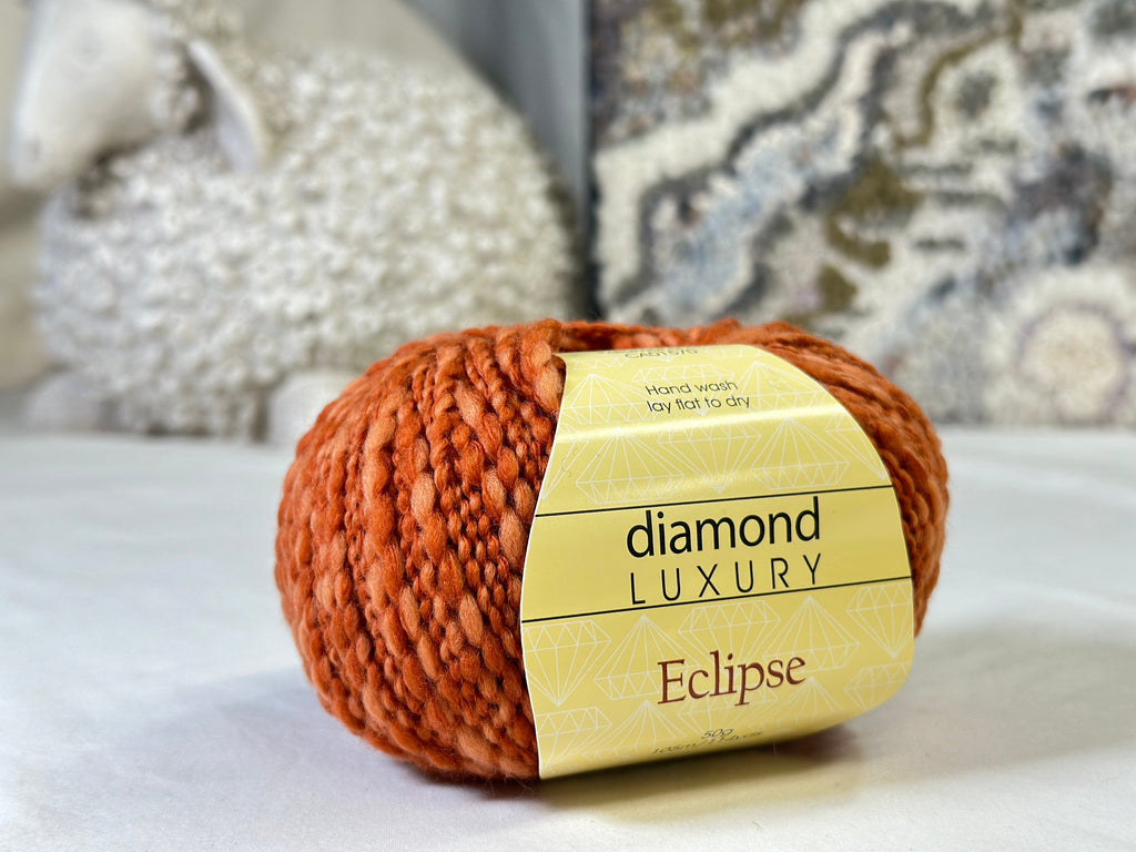 update alt-text with template Diamond Luxury - Eclipse Yarn - Burnt Orange - 7103-Deanne Fitzpatrick Rug Hooking Studio-Rug Hooking Kit -Rug Hooking Pattern -Rug Hooking -Deanne Fitzpatrick Rug Hooking Studio -Is rug hooking the same as punch needle?