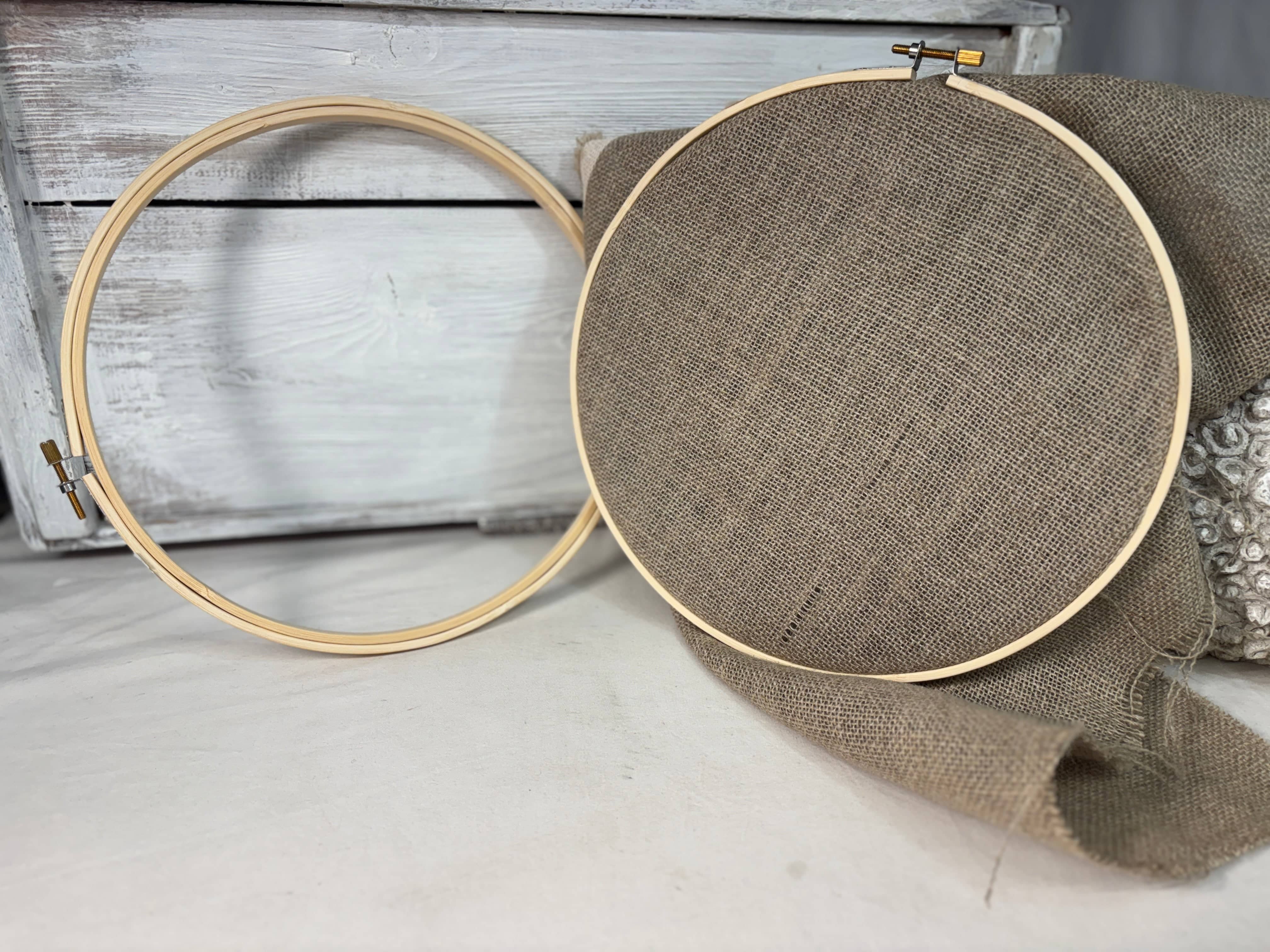 update alt-text with template 10" Wooden Hoop-Frames-vendor-unknown-Rug Hooking Kit -Rug Hooking Pattern -Rug Hooking -Deanne Fitzpatrick Rug Hooking Studio -Is rug hooking the same as punch needle?