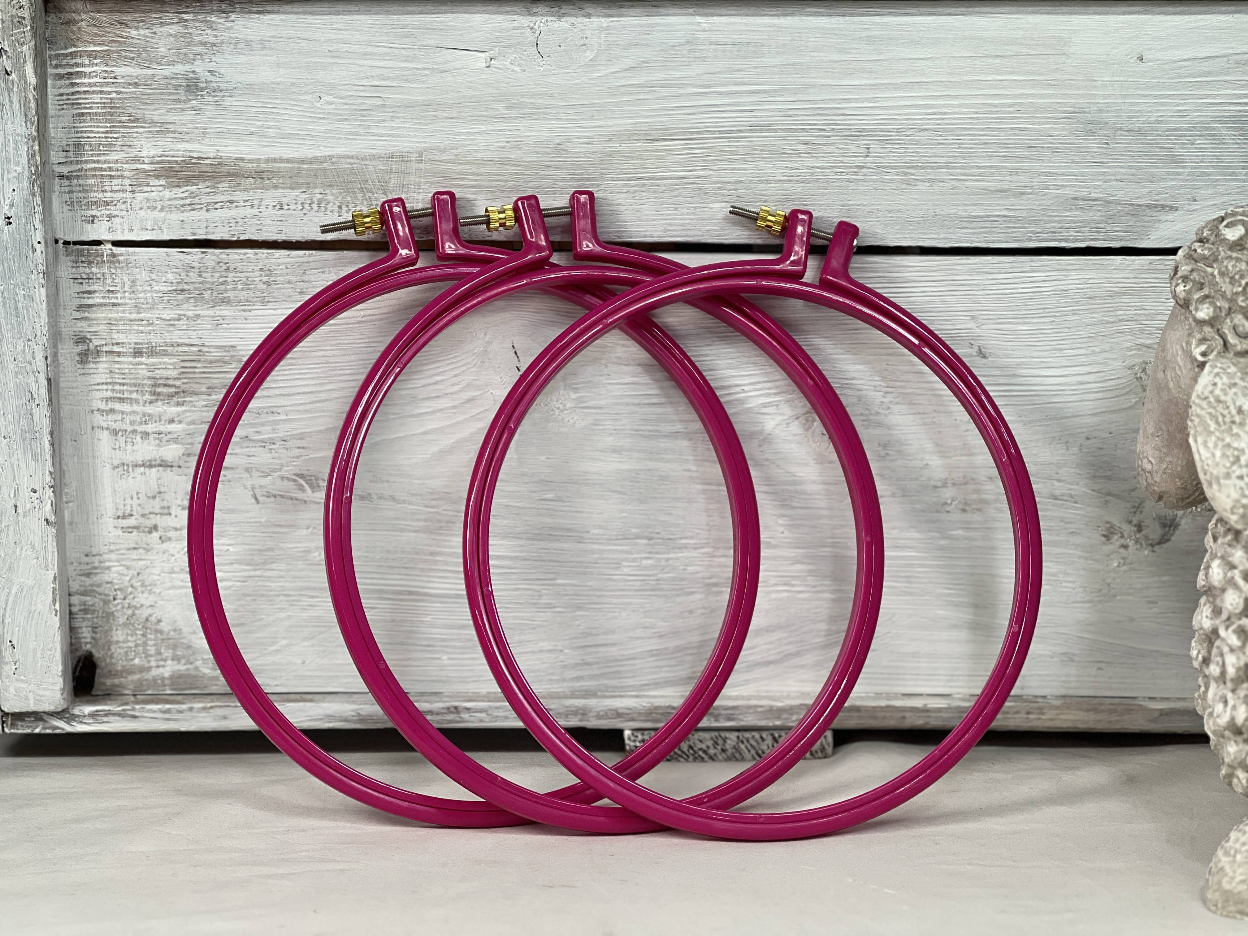 update alt-text with template 8 "Pink Hoop-Frames-vendor-unknown-Rug Hooking Kit -Rug Hooking Pattern -Rug Hooking -Deanne Fitzpatrick Rug Hooking Studio -Is rug hooking the same as punch needle?