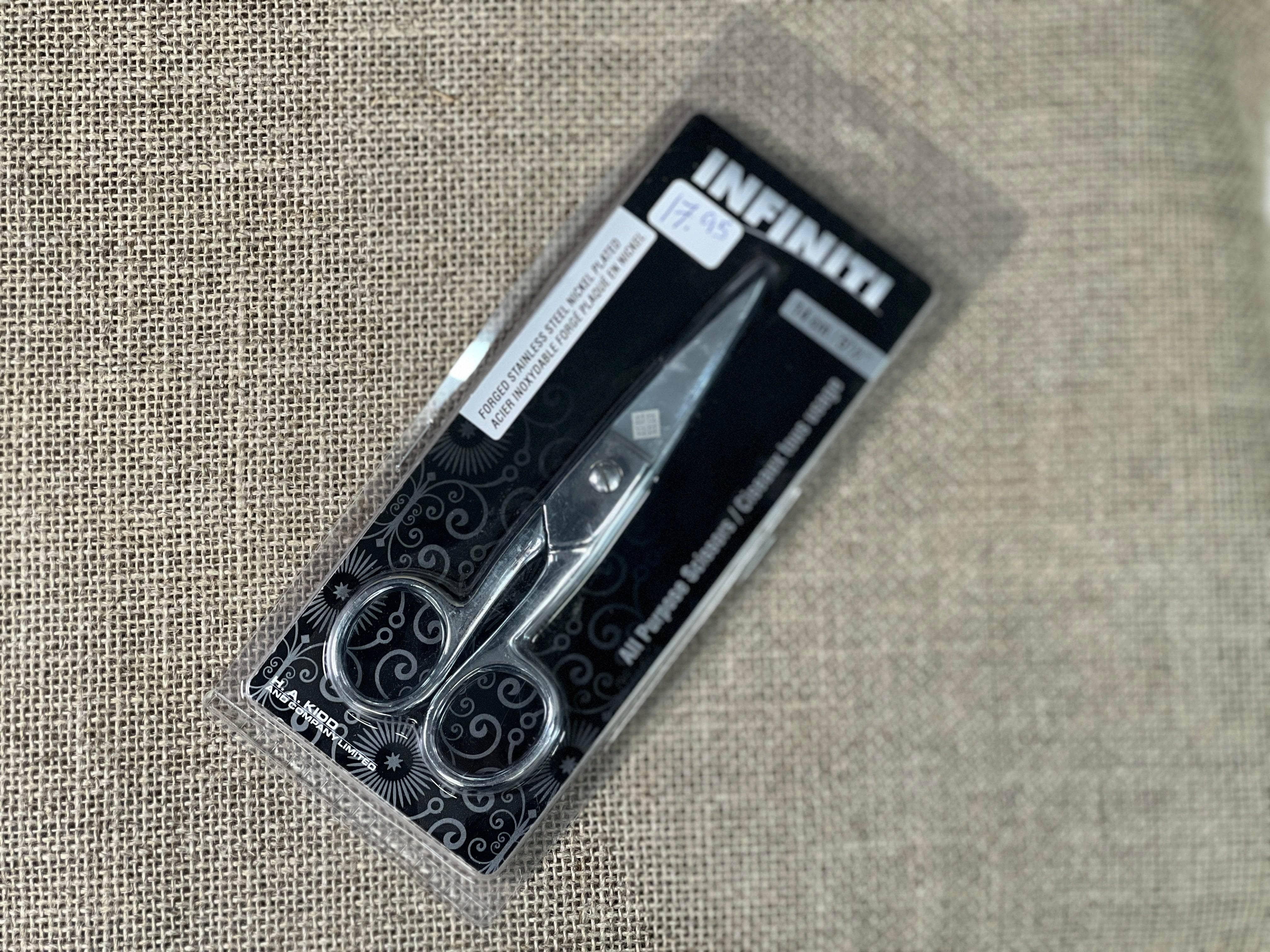 update alt-text with template Infiniti All Purpose Forged Steel Scissors - 5 1/2 (14cm)-Frames-Deanne Fitzpatrick Rug Hooking Studio-Rug Hooking Kit -Rug Hooking Pattern -Rug Hooking -Deanne Fitzpatrick Rug Hooking Studio -Is rug hooking the same as punch needle?