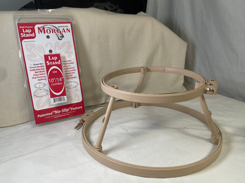 Morgan No-slip Quilting Hoop for Rug Making Rug Hooking Plastic Hoop Lap  Frame to Stretch Your Pattern Taut 10 & 14 Inch Hoops 