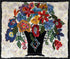 update alt-text with template Garden Bouquet Rug - Kit Sample 22” x28” framed-Deanne Fitzpatrick Rug Hooking Studio-Rug Hooking Kit -Rug Hooking Pattern -Rug Hooking -Deanne Fitzpatrick Rug Hooking Studio -Is rug hooking the same as punch needle?