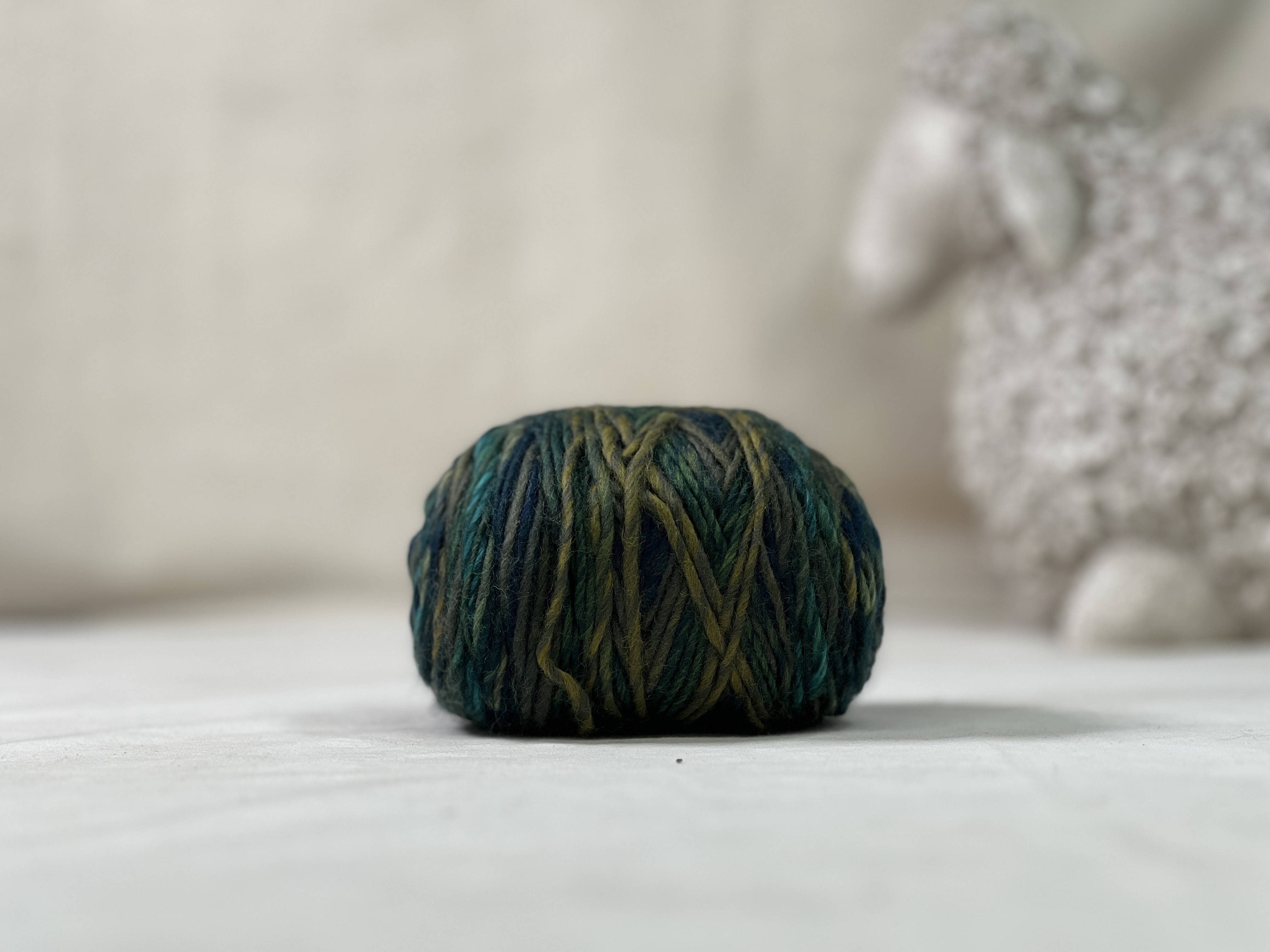 update alt-text with template Gomitolo Merino 007 - Deep Pine-Deanne Fitzpatrick Rug Hooking Studio-Rug Hooking Kit -Rug Hooking Pattern -Rug Hooking -Deanne Fitzpatrick Rug Hooking Studio -Is rug hooking the same as punch needle?