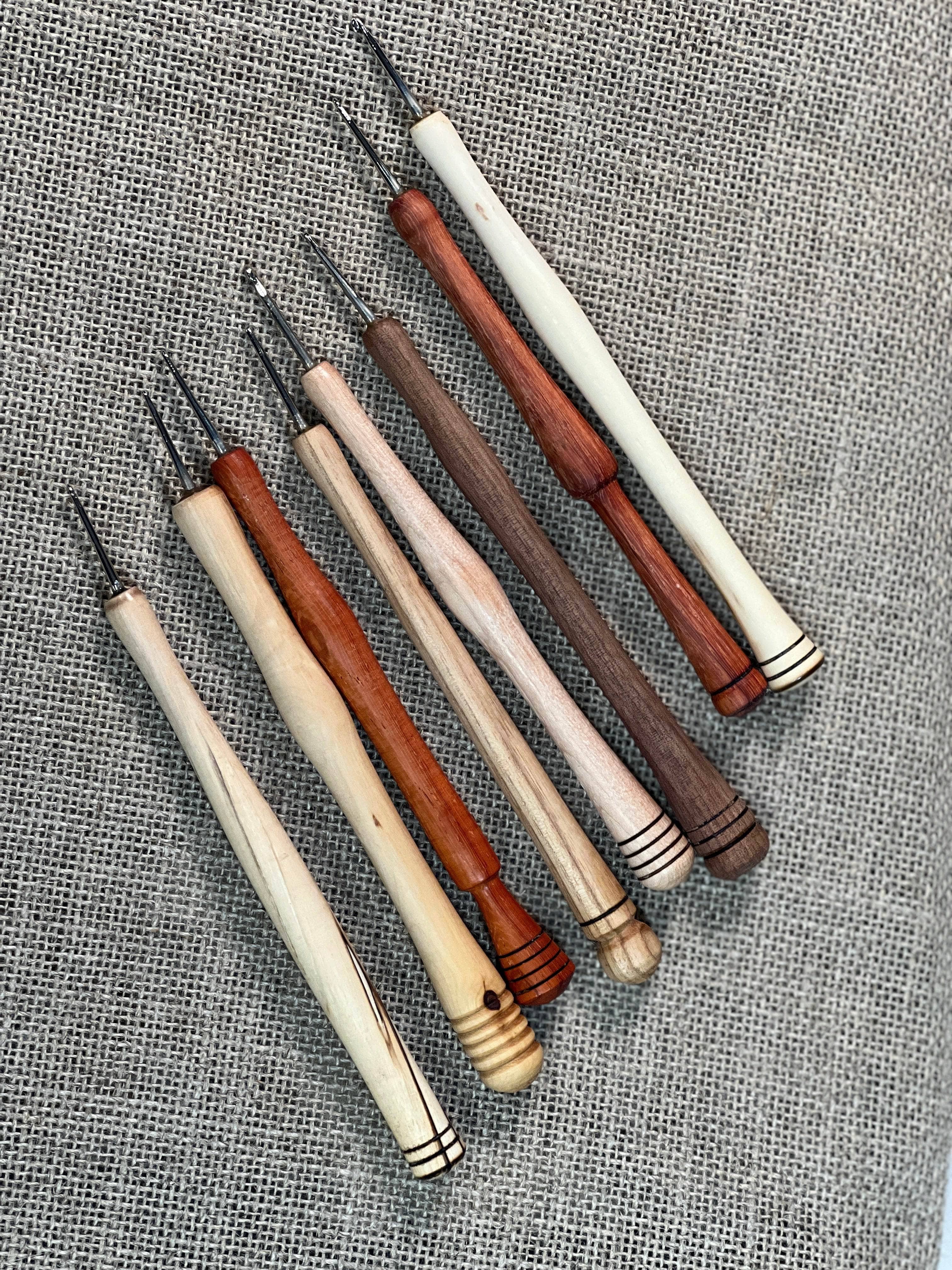 update alt-text with template Newfoundland Pencil Hook fine shank (Studio Pick)-Hook-Deanne Fitzpatrick Rug Hooking Studio-Rug Hooking Kit -Rug Hooking Pattern -Rug Hooking -Deanne Fitzpatrick Rug Hooking Studio -Is rug hooking the same as punch needle?