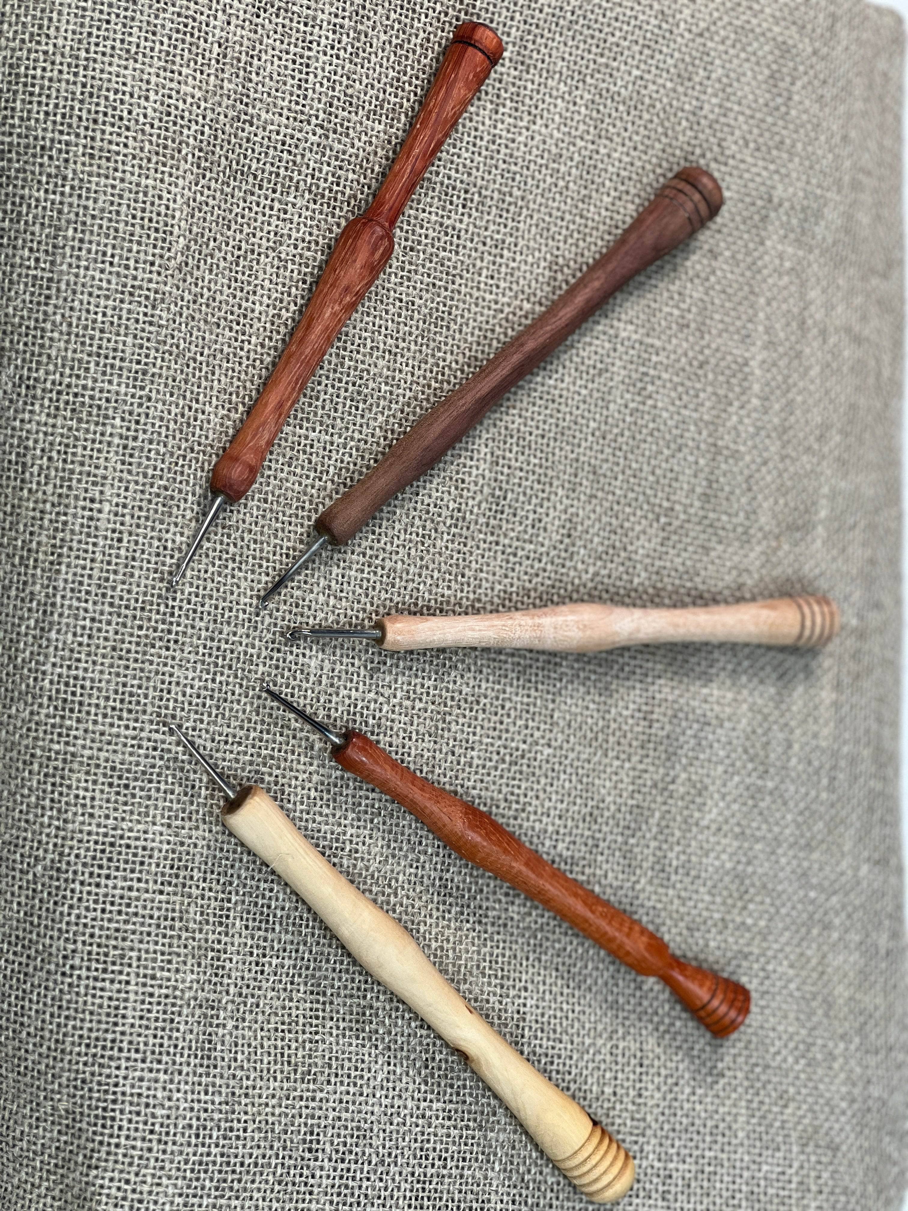 update alt-text with template Newfoundland Pencil Hook fine shank (Studio Pick)-Hook-Deanne Fitzpatrick Rug Hooking Studio-Rug Hooking Kit -Rug Hooking Pattern -Rug Hooking -Deanne Fitzpatrick Rug Hooking Studio -Is rug hooking the same as punch needle?