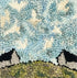 update alt-text with template Birds In The Sky Over Two Barns 8" X 8" - Kit W/ Linen Pattern-Kits-Deanne Fitzpatrick Rug Hooking Studio-Rug Hooking Kit -Rug Hooking Pattern -Rug Hooking -Deanne Fitzpatrick Rug Hooking Studio -Is rug hooking the same as punch needle?