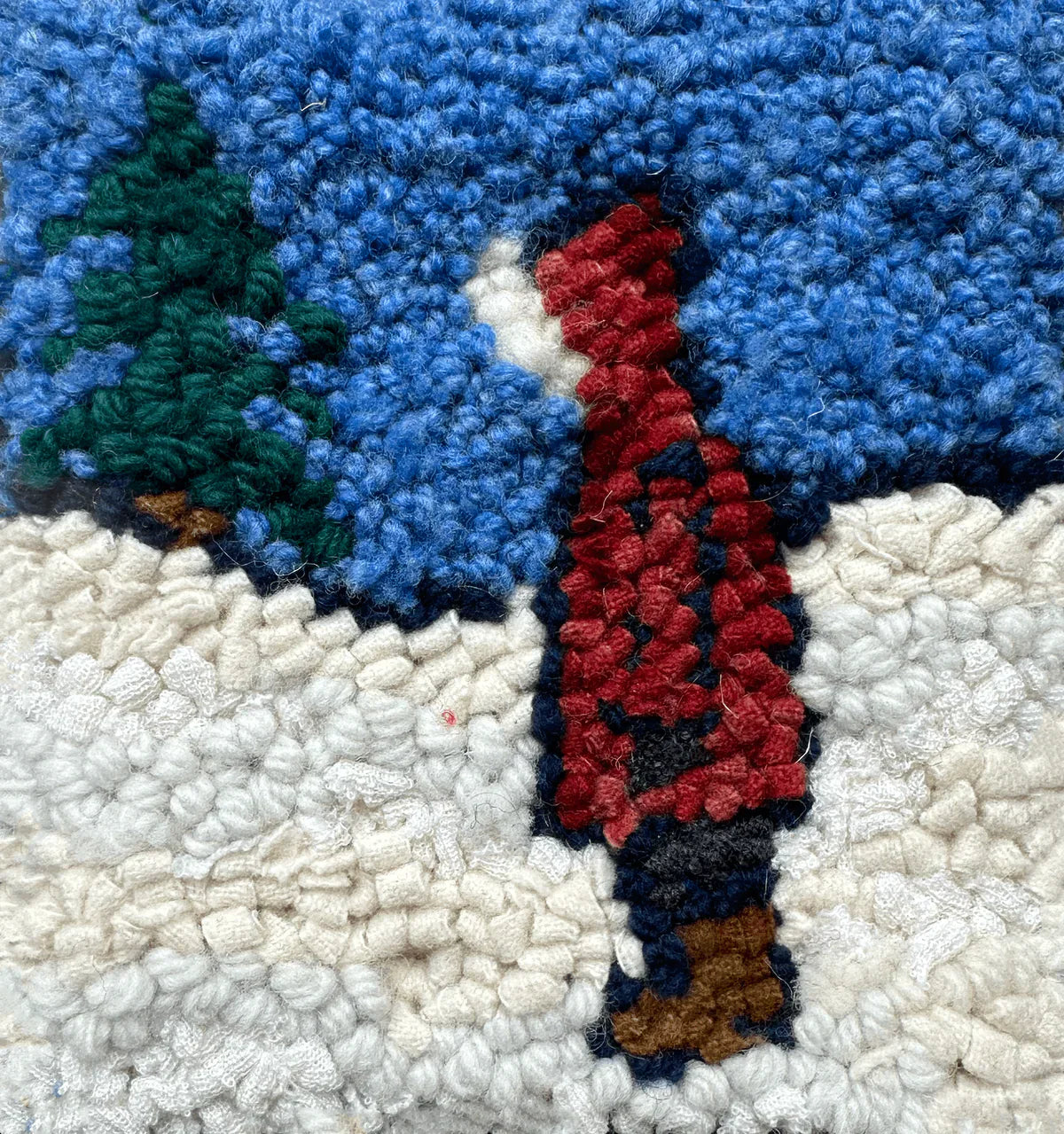 update alt-text with template Black Friday Beginner Kit - Winter Parka 6" x 6"-Kits-Deanne Fitzpatrick Rug Hooking Studio-Rug Hooking Kit -Rug Hooking Pattern -Rug Hooking -Deanne Fitzpatrick Rug Hooking Studio -Is rug hooking the same as punch needle?