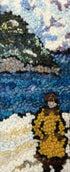 update alt-text with template Cold Beach Walk 4.25" X 11" - Kit W/ Linen Pattern-Kits-Deanne Fitzpatrick Rug Hooking Studio-Rug Hooking Kit -Rug Hooking Pattern -Rug Hooking -Deanne Fitzpatrick Rug Hooking Studio -Is rug hooking the same as punch needle?