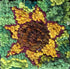 update alt-text with template Sunflower - Rug Hooking Beginner Kit 6" X 6"-Kits-vendor-unknown-Rug Hooking Kit -Rug Hooking Pattern -Rug Hooking -Deanne Fitzpatrick Rug Hooking Studio -Is rug hooking the same as punch needle?