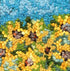 update alt-text with template Sunflowers In Bloom 5" X 6" - Kit W/ Linen Pattern-Kits-Deanne Fitzpatrick Rug Hooking Studio-Rug Hooking Kit -Rug Hooking Pattern -Rug Hooking -Deanne Fitzpatrick Rug Hooking Studio -Is rug hooking the same as punch needle?