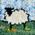 update alt-text with template WHOLESALE: Lost Sheep - Rug Hooking Kit 6" X 6"-Kits-Deanne Fitzpatrick Rug Hooking Studio-Rug Hooking Kit -Rug Hooking Pattern -Rug Hooking -Deanne Fitzpatrick Rug Hooking Studio -Is rug hooking the same as punch needle?