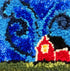 update alt-text with template WHOLESALE: Midnight Moonlight - Rug Hooking Kit 6" X 6"-Kits-Deanne Fitzpatrick Rug Hooking Studio-Rug Hooking Kit -Rug Hooking Pattern -Rug Hooking -Deanne Fitzpatrick Rug Hooking Studio -Is rug hooking the same as punch needle?