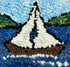 update alt-text with template WHOLESALE: Schooner On The Bay - Rug Hooking Kit 6" X 6"-Kits-Deanne Fitzpatrick Rug Hooking Studio-Rug Hooking Kit -Rug Hooking Pattern -Rug Hooking -Deanne Fitzpatrick Rug Hooking Studio -Is rug hooking the same as punch needle?