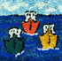 update alt-text with template WHOLESALE: Shore Bound - Rug Hooking Kit 6" X 6"-Kits-Deanne Fitzpatrick Rug Hooking Studio-Rug Hooking Kit -Rug Hooking Pattern -Rug Hooking -Deanne Fitzpatrick Rug Hooking Studio -Is rug hooking the same as punch needle?