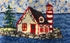 update alt-text with template November ~ Lighthouse with Christmas Lights ~ Workshop: Studio Workshop Series-Deanne Fitzpatrick Rug Hooking Studio-Rug Hooking Kit -Rug Hooking Pattern -Rug Hooking -Deanne Fitzpatrick Rug Hooking Studio -Is rug hooking the same as punch needle?