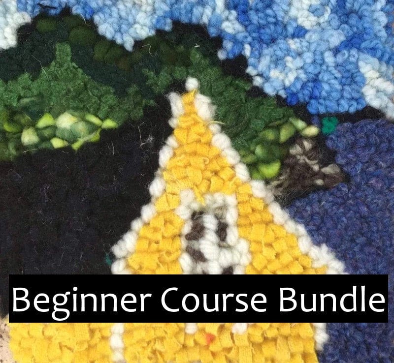 update alt-text with template Beginner Course Bundle-Online Learning-Deanne Fitzpatrick Rug Hooking Studio-Rug Hooking Kit -Rug Hooking Pattern -Rug Hooking -Deanne Fitzpatrick Rug Hooking Studio -Is rug hooking the same as punch needle?