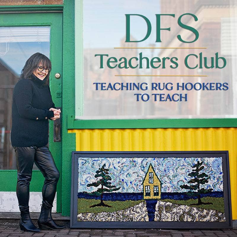 update alt-text with template DFS Teachers Club: FREE Webinar - Sept. 17, 2025-Online Learning-Deanne Fitzpatrick Rug Hooking Studio-Rug Hooking Kit -Rug Hooking Pattern -Rug Hooking -Deanne Fitzpatrick Rug Hooking Studio -Is rug hooking the same as punch needle?
