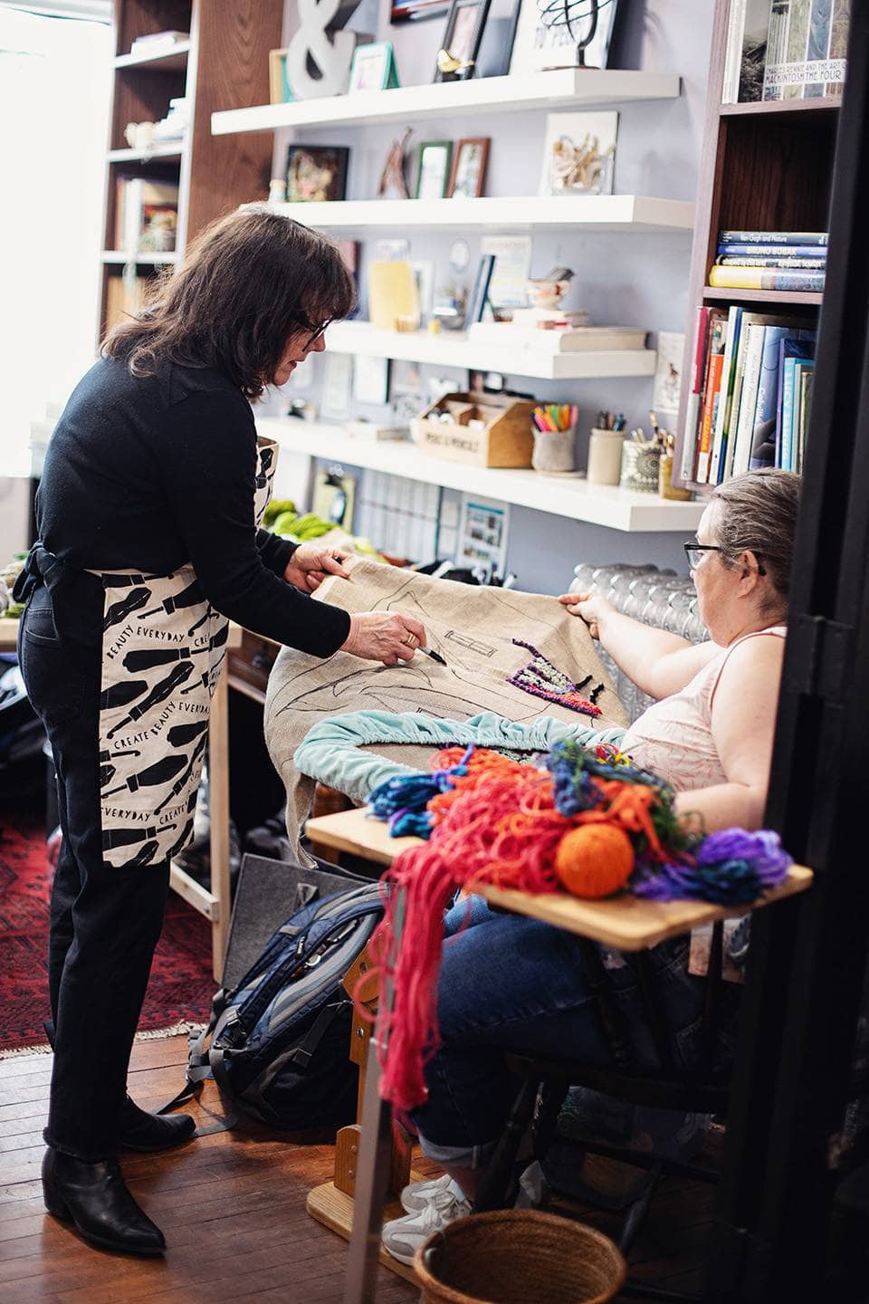 update alt-text with template DFS Teachers Course: Teaching Rug Hookers to Teach Rug Hookers-Online Learning-Deanne Fitzpatrick Rug Hooking Studio-Rug Hooking Kit -Rug Hooking Pattern -Rug Hooking -Deanne Fitzpatrick Rug Hooking Studio -Is rug hooking the same as punch needle?