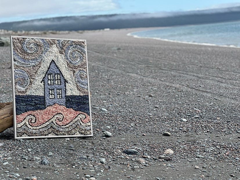 update alt-text with template Wonder At Silent Cove Kit 13" X 17"-Online Learning-Deanne Fitzpatrick Rug Hooking Studio-Rug Hooking Kit -Rug Hooking Pattern -Rug Hooking -Deanne Fitzpatrick Rug Hooking Studio -Is rug hooking the same as punch needle?
