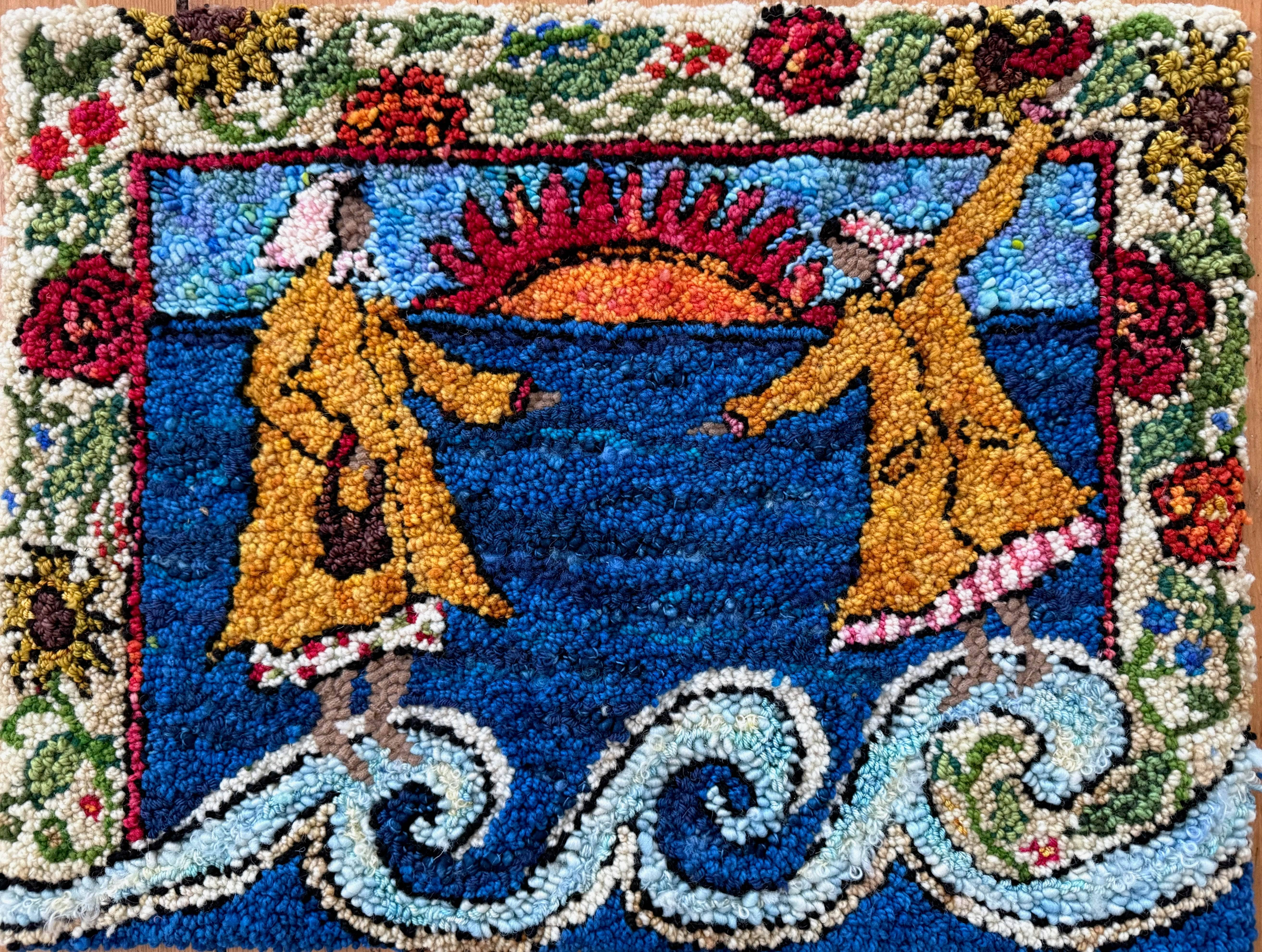 update alt-text with template Online Winter Class 2025: Joy on the Horizon-Online Learning-Deanne Fitzpatrick Rug Hooking Studio-Rug Hooking Kit -Rug Hooking Pattern -Rug Hooking -Deanne Fitzpatrick Rug Hooking Studio -Is rug hooking the same as punch needle?