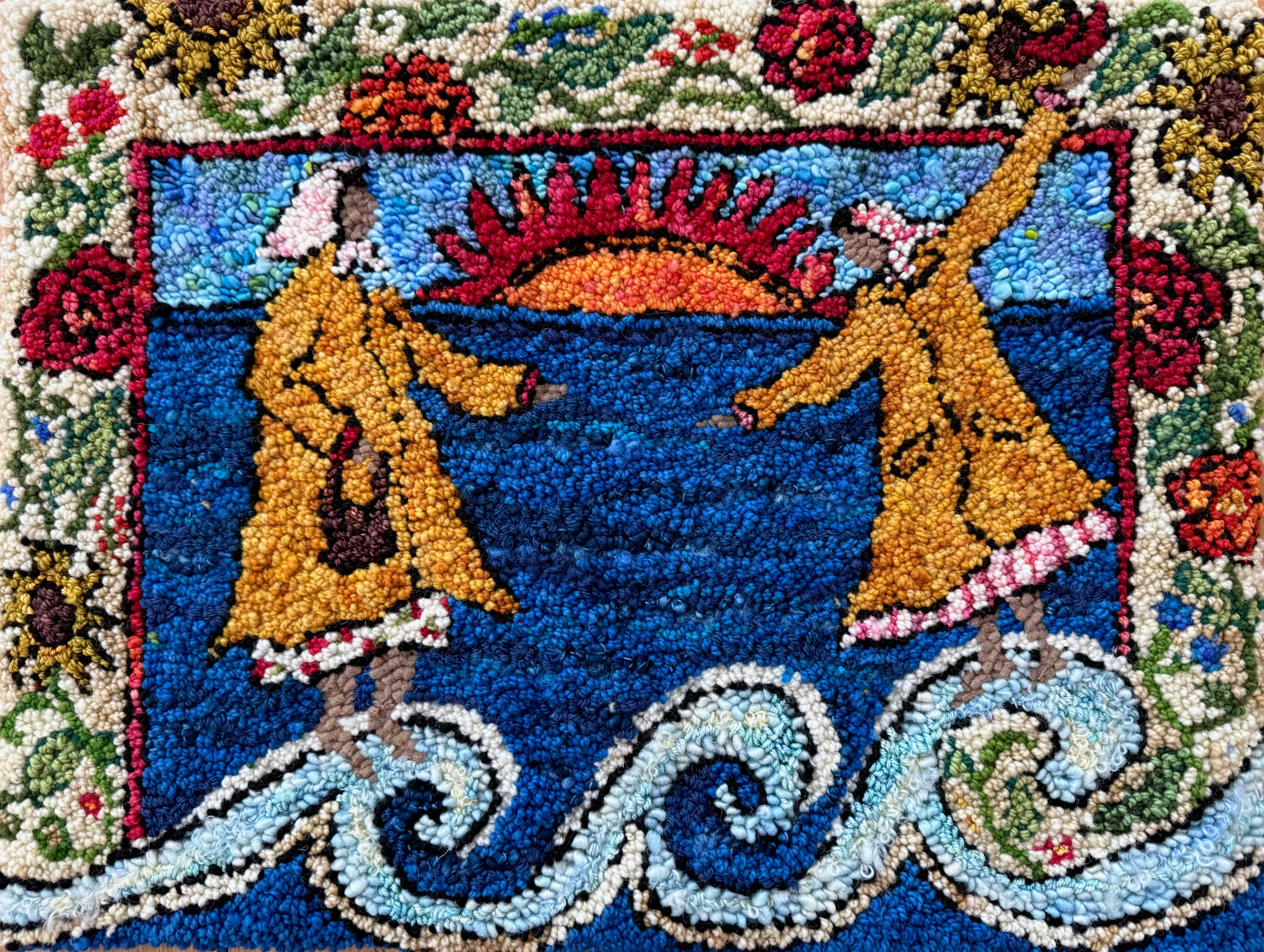 update alt-text with template Online Winter Class 2025: Joy on the Horizon-Online Learning-Deanne Fitzpatrick Rug Hooking Studio-Rug Hooking Kit -Rug Hooking Pattern -Rug Hooking -Deanne Fitzpatrick Rug Hooking Studio -Is rug hooking the same as punch needle?