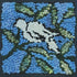 update alt-text with template Bird in the Bush 6.75" x 6.75" Framed-Original Rugs-Deanne Fitzpatrick Rug Hooking Studio-Rug Hooking Kit -Rug Hooking Pattern -Rug Hooking -Deanne Fitzpatrick Rug Hooking Studio -Is rug hooking the same as punch needle?