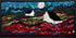 update alt-text with template Blueberry Moon 11.5" x 23" Framed-Rugs for sale-Deanne Fitzpatrick Rug Hooking Studio-Rug Hooking Kit -Rug Hooking Pattern -Rug Hooking -Deanne Fitzpatrick Rug Hooking Studio -Is rug hooking the same as punch needle?