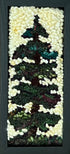 update alt-text with template Lone Spruce 4 1/2 " x 7" Framed-Rugs for sale-Deanne Fitzpatrick Rug Hooking Studio-Rug Hooking Kit -Rug Hooking Pattern -Rug Hooking -Deanne Fitzpatrick Rug Hooking Studio -Is rug hooking the same as punch needle?