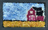 update alt-text with template Pink Barn and Canola 8.25" x 5.25" Framed-Original Rugs-Deanne Fitzpatrick Rug Hooking Studio-Rug Hooking Kit -Rug Hooking Pattern -Rug Hooking -Deanne Fitzpatrick Rug Hooking Studio -Is rug hooking the same as punch needle?