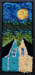 update alt-text with template The Yellow Moon 7.25" x 15.25" Framed-Rugs for sale-Deanne Fitzpatrick Rug Hooking Studio-Rug Hooking Kit -Rug Hooking Pattern -Rug Hooking -Deanne Fitzpatrick Rug Hooking Studio -Is rug hooking the same as punch needle?
