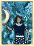 update alt-text with template Tipsy Moon 11" x 15" Framed-Rugs for sale-Deanne Fitzpatrick Rug Hooking Studio-Rug Hooking Kit -Rug Hooking Pattern -Rug Hooking -Deanne Fitzpatrick Rug Hooking Studio -Is rug hooking the same as punch needle?