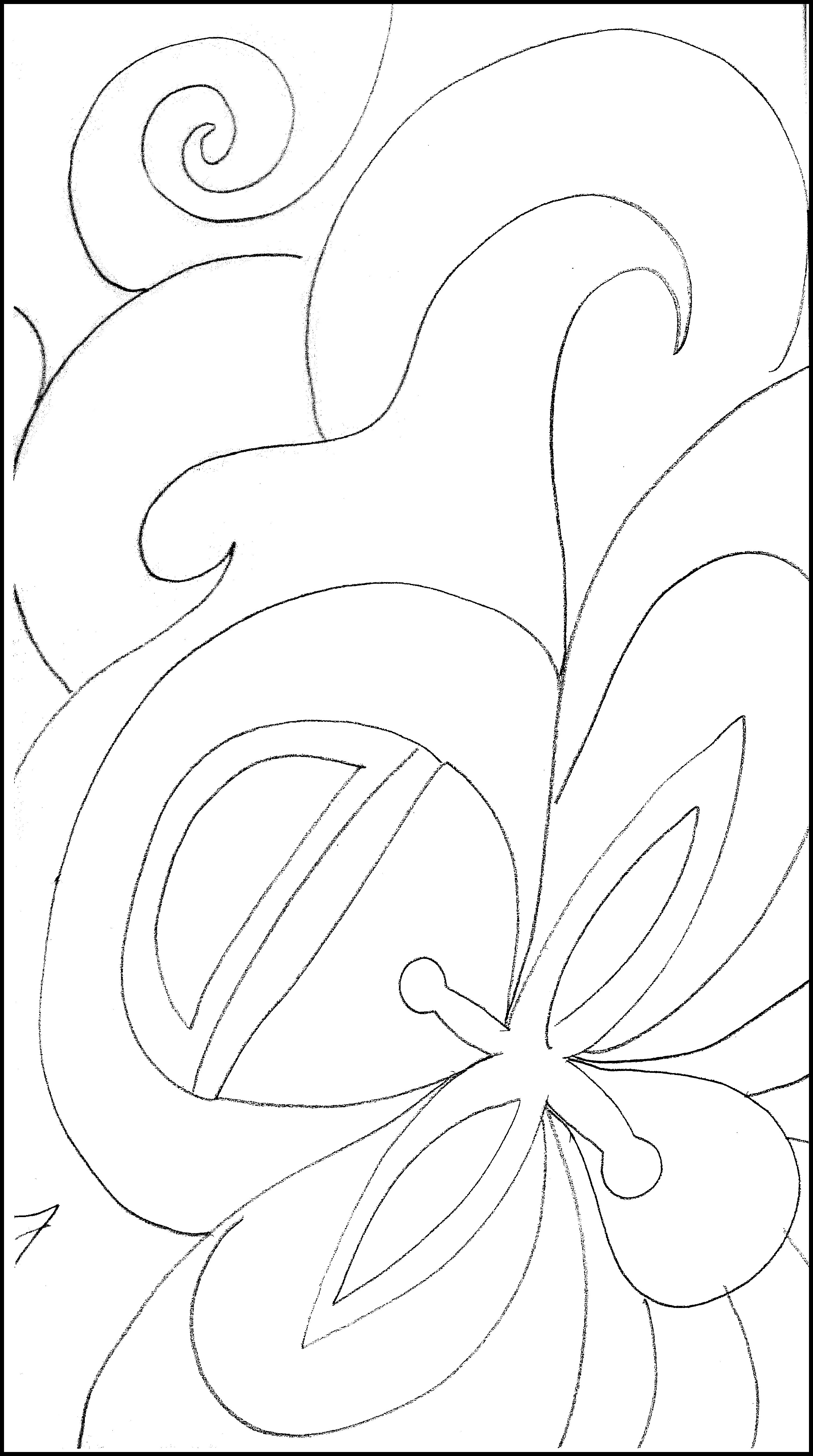 update alt-text with template Botanic Abstract 10" x 18" Pattern-Patterns-Deanne Fitzpatrick Rug Hooking Studio-Rug Hooking Kit -Rug Hooking Pattern -Rug Hooking -Deanne Fitzpatrick Rug Hooking Studio -Is rug hooking the same as punch needle?