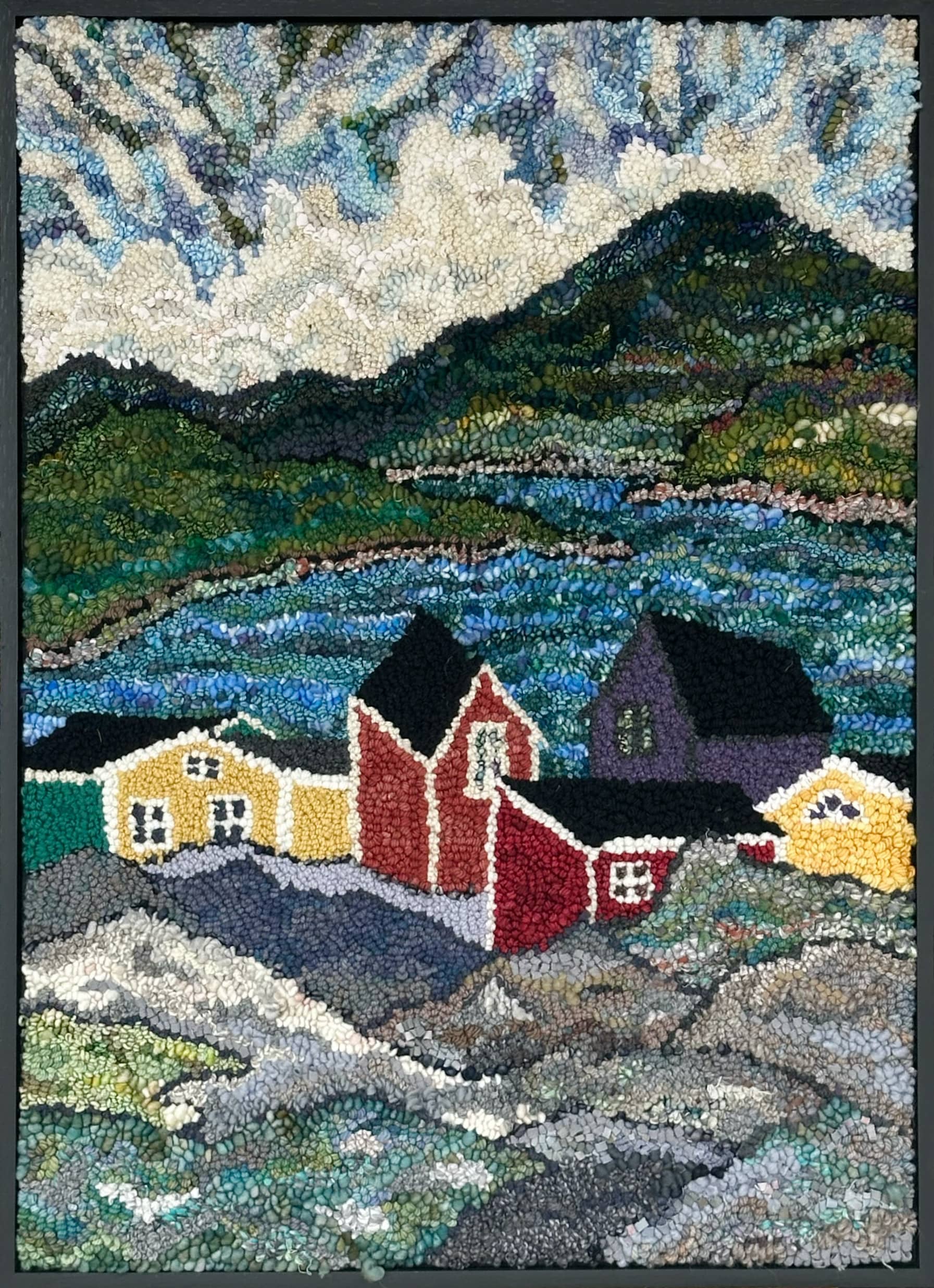 update alt-text with template By The Bay 34" X 24" Pattern-Patterns-Deanne Fitzpatrick Rug Hooking Studio-Rug Hooking Kit -Rug Hooking Pattern -Rug Hooking -Deanne Fitzpatrick Rug Hooking Studio -Is rug hooking the same as punch needle?