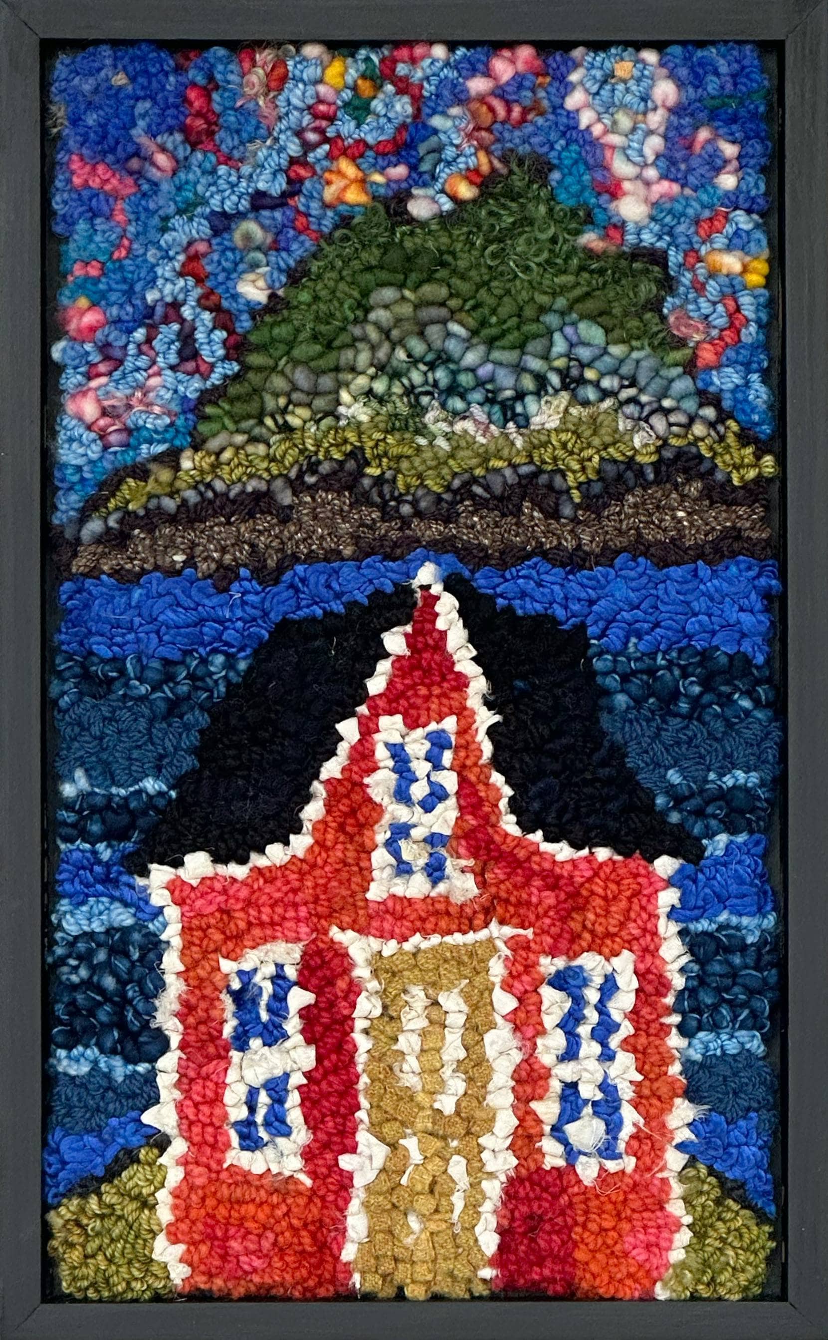 Patterns Fireworks On The Island  - 9" X 15" Rug Hooking Kit