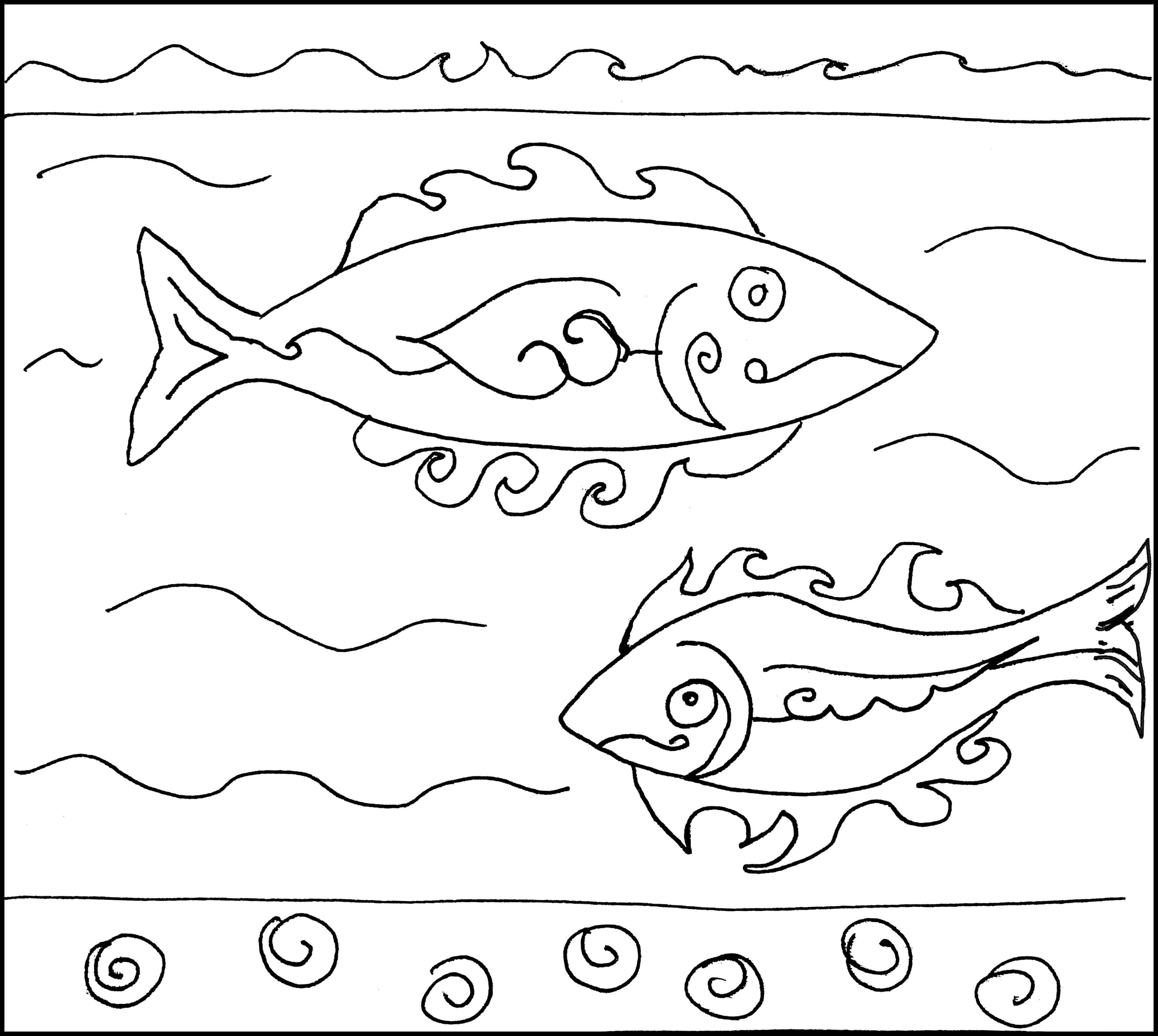 update alt-text with template Fishy Friends 29" x 26" Pattern-Patterns-Deanne Fitzpatrick Rug Hooking Studio-Rug Hooking Kit -Rug Hooking Pattern -Rug Hooking -Deanne Fitzpatrick Rug Hooking Studio -Is rug hooking the same as punch needle?