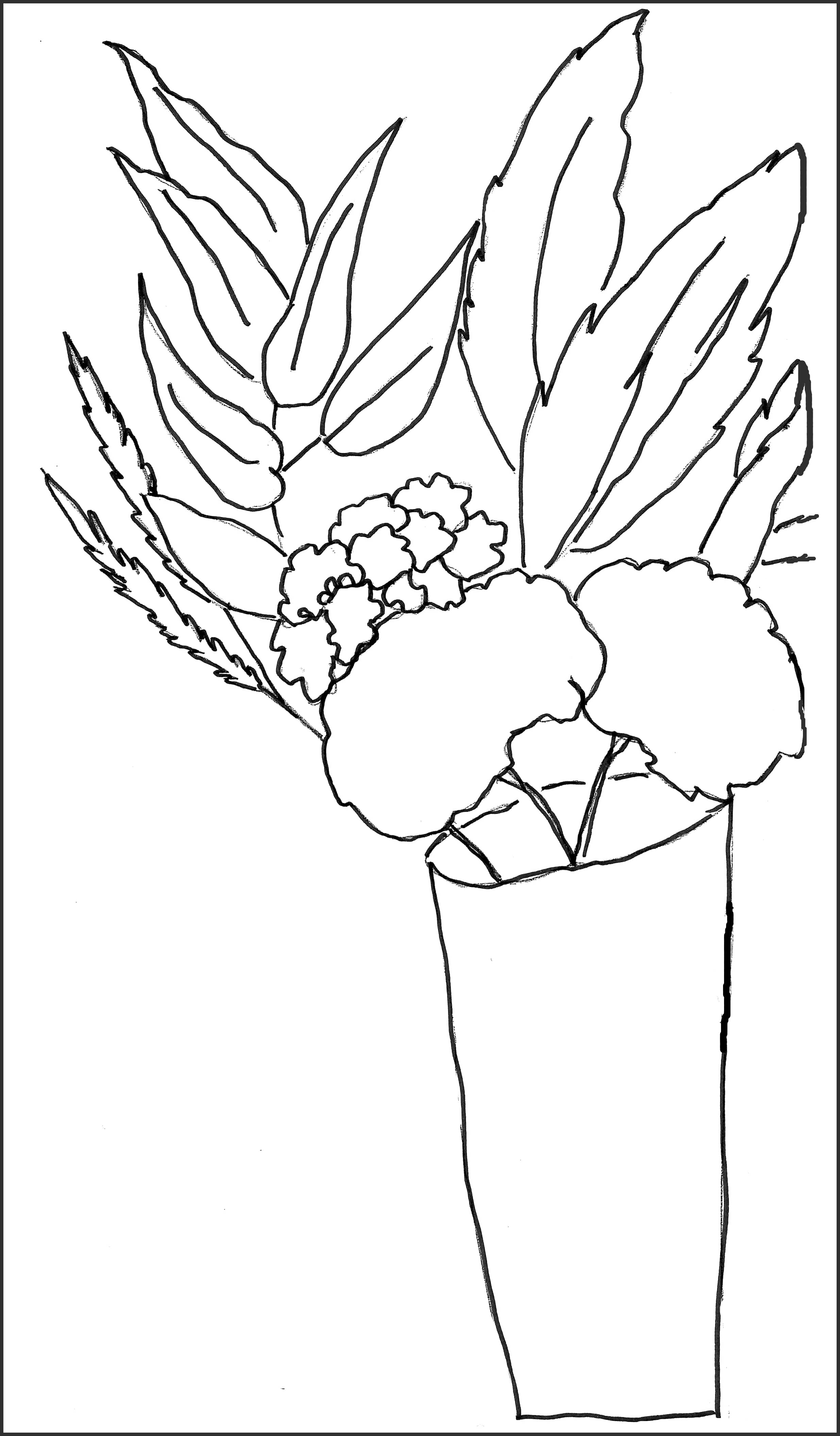 update alt-text with template Mum and Leaves 14" x 8.5" Pattern-Patterns-Deanne Fitzpatrick Rug Hooking Studio-Rug Hooking Kit -Rug Hooking Pattern -Rug Hooking -Deanne Fitzpatrick Rug Hooking Studio -Is rug hooking the same as punch needle?