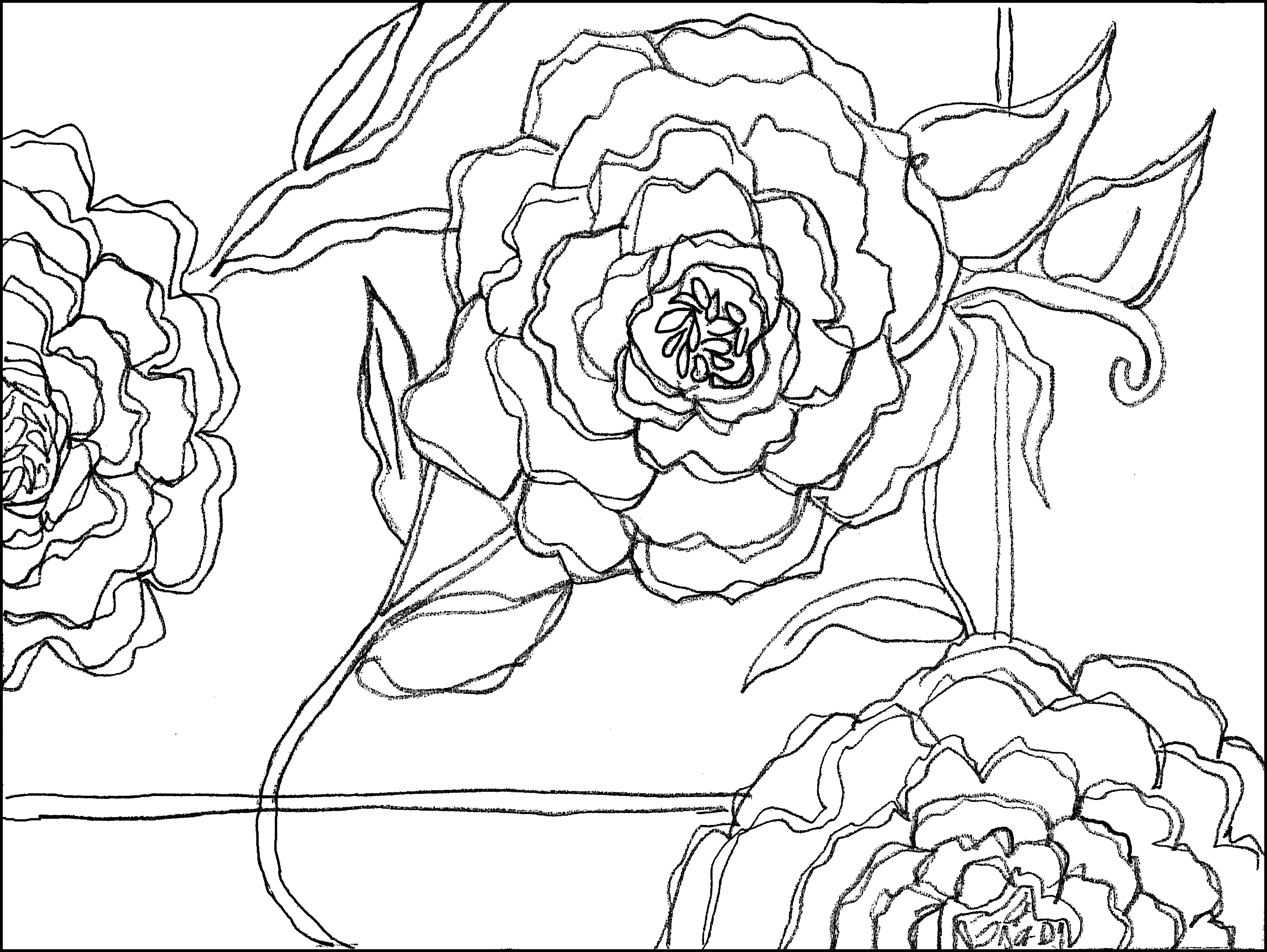 update alt-text with template Summer Rose 16" X 12" Rug Hooking Pattern Or Kit-Patterns-Deanne Fitzpatrick Rug Hooking Studio-Rug Hooking Kit -Rug Hooking Pattern -Rug Hooking -Deanne Fitzpatrick Rug Hooking Studio -Is rug hooking the same as punch needle?